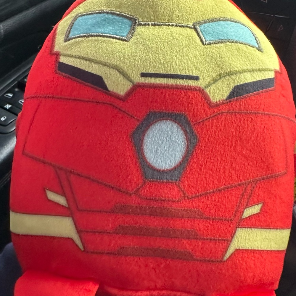 Red and Gold Superhero Plush Toy